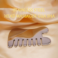 Logo personnalisé produits de soins de santé en acier inoxydable Gua Sha grattage outils de massage corps métal GuaSha pour réduire les rides