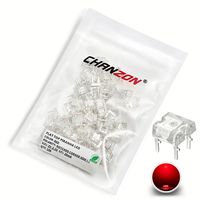 100 Uds LED Piranha lámpara de diodo emisor de luz superior plana blanco rojo verde azul amarillo Color 2V 3V indicador DIY DIP PCB circuito bombilla