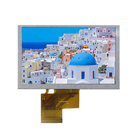 Écran tactile lcd pour gps, avec panneau tactile résistif, 800 pouces, résolution 480x5.0, original