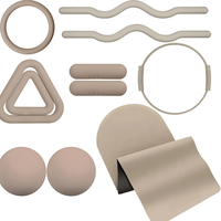 CZFIT Ensemble Essentiel de Pilates : Chaussettes de Yoga, Haltères en Silicone, Barre de Musculation, Anneau de Pilates, Poids de Cheville et de Poignet, Accessoires de Pilates