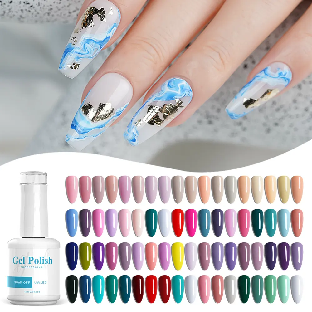 Missgel Kit de esmalte de uñas de 396 colores, muestra gratis, juego de esmalte de uñas de gel UV LED Soak Off