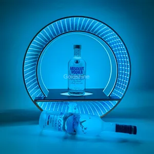 Logo personnalisé acrylique LED présentoirs support bouteille Glorifier LED bouteille présentateur pour boîte de nuit Bar salon