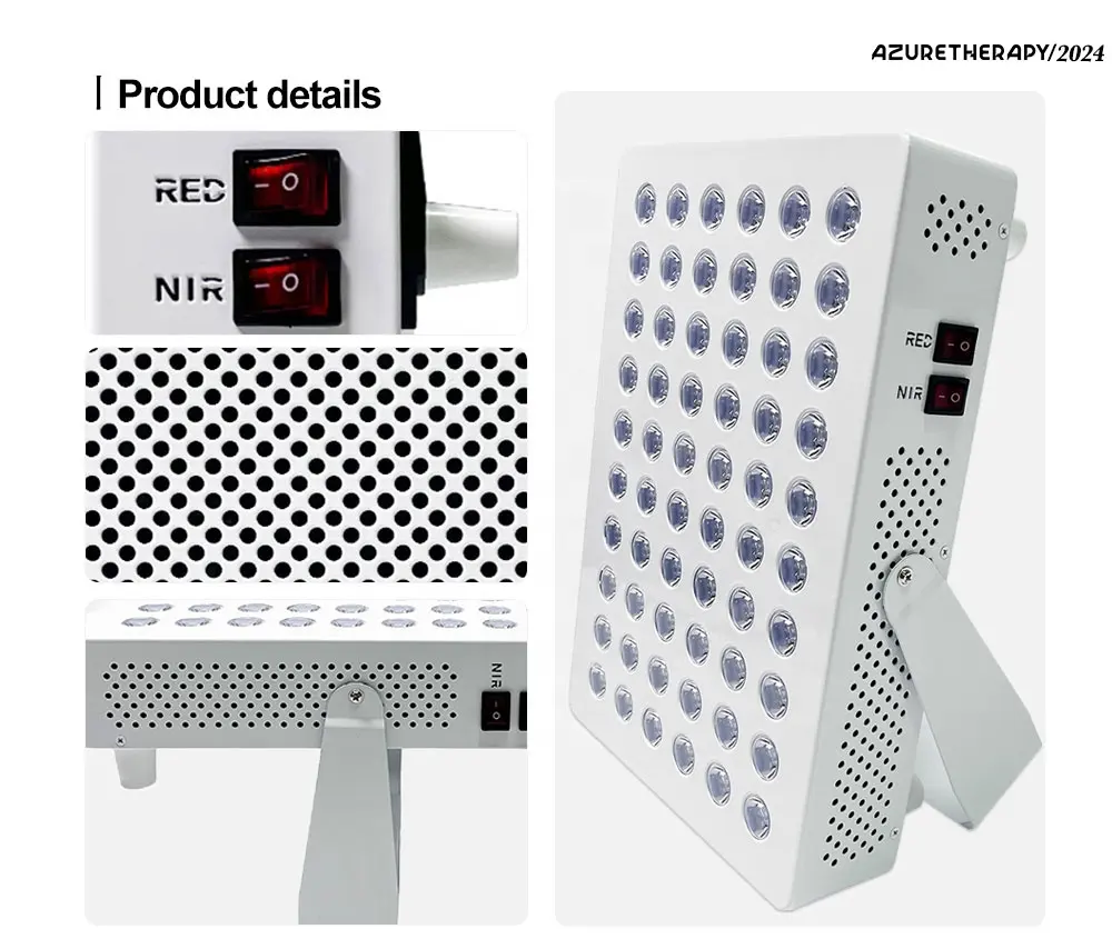Wellness Device 190mw/cm Phototherapy 300W 60pcs LED Infrared Red Light Therapy Pa nel Device Fitness Equipment