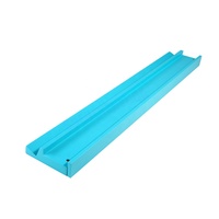 Porte-carreaux de mah-jong américain multicolore rose bleu vert violet en bois avec poussoirs intégrés