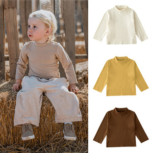 Mùa Thu Mùa Đông Đức Nhung Kidsren Của Nửa Cao Cổ Intimates Bé Trai Cô Gái Dài Tay Tops Đáy Cho Nhóm Tuổi Kid - Product Image 3
