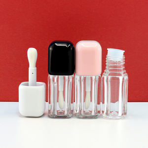 Neue 6ml <span class=keywords><strong>Big</strong></span> Lip Brush Wand Lip gloss <span class=keywords><strong>Tube</strong></span> Rosa Weiß Schwarz Lippen öl flasche Benutzer definiertes Logo Small Batch Lip glaze <span class=keywords><strong>Tube</strong></span> - Product Image 3