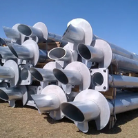 Système de montage solaire, poteau de sol en acier standard DIN, vis d'ancrage spirale durable pour une installation sécurisée