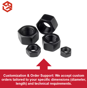 12.9 ग्रेड उच्च शक्ति हेक्सागोनल नट काले लोहे ने छह पक्षीय स्क्रू कैप स्क्रू कैप - Product Image 2
