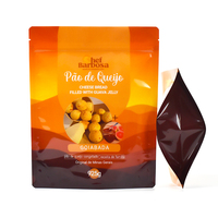 Pochette debout à fermeture éclair flexible en plastique recyclable imprimée sur mesure sac d'emballage ziplock pour frites surgelées