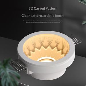 Lampe artistique en plâtre pour salon, chambre à coucher, salle à manger, bureau, projecteur anti-éblouissement, source de lumière COB, CRI 95 - Product Image 3