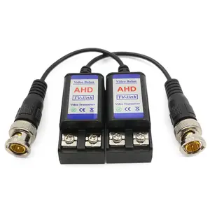 8MP Coaxial UTP Pria Jenis Kelamin BNC 75 Ohm untuk 100 Ohm Antarmuka Sekrup Bnlun HD Analog 1ch Pasif Video Balun untuk Aksesoris CCTV