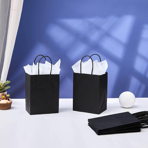 Bolsa de Papel para Llevar Comida Rápida, Café, Leche, Té, Pollo Frito, con Asas y Logotipo Impreso a Color Personalizado - Product Image 3