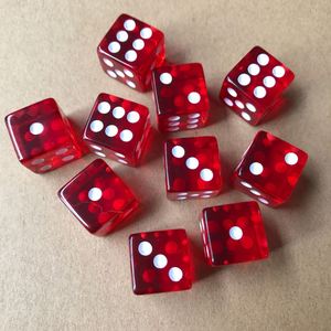 Dados Acrílicos Transparentes de Color Sólido para Juegos de Entretenimiento, de 16 mm con Esquinas Cuadradas, Venta al Por Mayor - Product Image 4