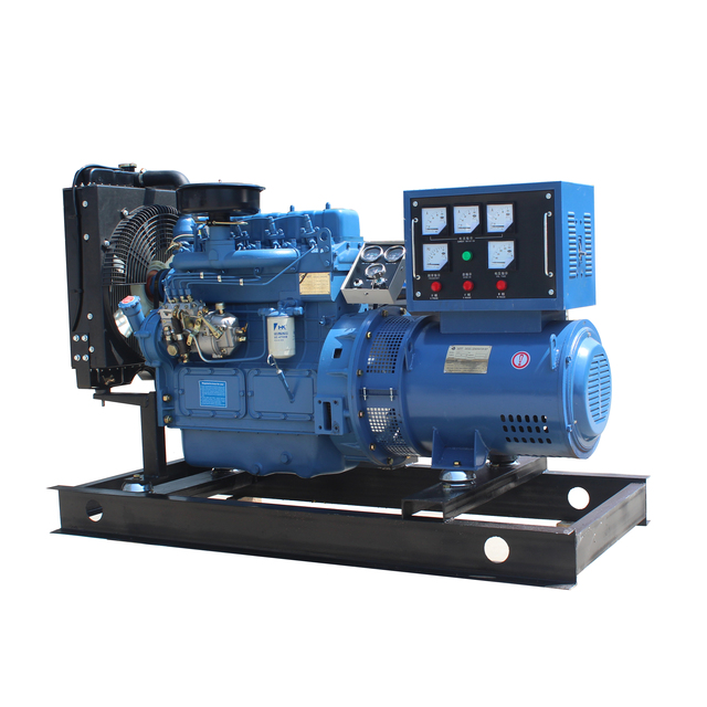 24 Hours Supply Main Power 24kw 30kva WP24GF Water Cooled Open Diesel Generator 110V/220V/380V 50/60Hz CE/ISO9001 Certified 24V