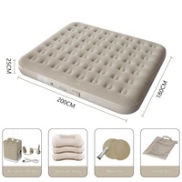 Matelas pneumatique double avec pompe électrique intégrée, lit d'appoint rechargeable pour la maison, les invités, le camping et les voyages, 200x150x25cm