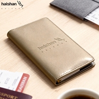 Porte-passeport en cuir PU au design unique, porte-billets magnétique, 16,7x22,8x0,7 cm, fin, spacieux pour 2 passeports, voyages d'affaires