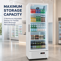Réfrigérateur vertical personnalisé OEM, vitrine de congélation verticale, réfrigérateur commercial avec 1/2/3 portes vitrées