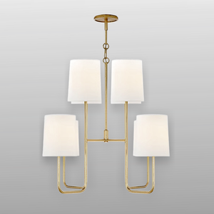 Lámpara Colgante LED de Dos Niveles, Diseño Moderno para Sala de Estar y Comedor, Estándar 110V - Product Image 1