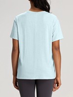 T-shirt d'été pour femme en laine mérinos, haut de yoga ample et respirant qui évacue l'humidité, 7 couleurs disponibles, haut décontracté pour le fitness
