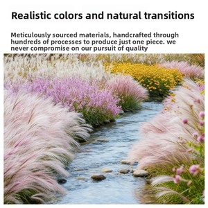 Foglie Artificiali di Giunco, Erba Cipollina Ignifuga, Resistente ai Raggi UV, Ecologica, di Alta Qualità, Mazzo di Giunco per Decorazioni Matrimoniali e Casa - Product Image 5