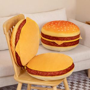 Coussins et oreillers géants personnalisés en forme de cheeseburger, coussin en peluche doux en forme de hamburger pour la décoration intérieure et les textiles de maison - Product Image 2
