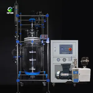 Vyce — 200l crusté de pilote chimique, colonne de Distillation des plantes, résiste en verre