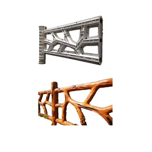 سور من الحبوب الخشبية ، سور الحديقة ، درابزين منطقة ذات المناظر الخلابة ، سياج خرساني ، قالب سياج من الخشب الأسمنتي - Product Image 1