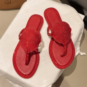 Ladies' Crystal Design Flat Sandals Stylish Minimalist Slides Luxury Brands Summer Beach Lightweight Casual Slippers - Product Image 3