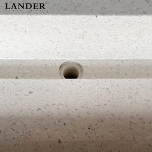 Lander Stone Terrazzo Marbre Évier Lavabo <span class=keywords><strong>Salle</strong></span> <span class=keywords><strong>de</strong></span> <span class=keywords><strong>bain</strong></span> dans l'hôtel Toilette Évier en pierre artificielle - Product Image 5