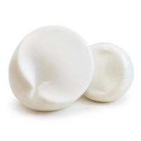 Jouets Squishy Anti-Stress en Forme de Boule de Mozzarella Souple et Brillante Blanche – Lot de 2 pour le Bureau