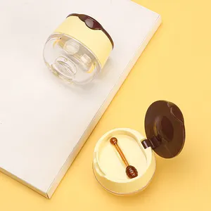 Groothandel Cosmetische Lippenbalsem Verpakking Lip Care Container Leuke Sferische Lippenbalsem Jar Met Scoop