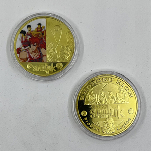 Pièce Souvenir en métal <span class=keywords><strong>dor</strong></span>é de l'anime lampdunk sur mesure en Stock - Product Image 6