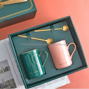 Mr and Mrs Mugs Glass Tea <b>Cups</b> & Coffee Mugs Gift Set for Couples-Valentine's Day Customizable Logo Silk Screen Printed - Product Image 2