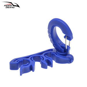 Keep Diving Diving Regulator Hose <b>Clip</b> Quick Release <b>Hook</b> For BCD Low Pressure Hose Plastic Blue - Product Image 1