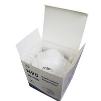 Masque facial jetable 3D en forme de tasse avec tissu non tissé 4 couches et pince-nez ajustable pour la protection contre la poussière
