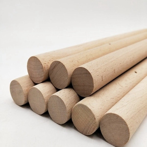 Size DIY Factory Custom curtain pole dowel rods Wooden Dowel Craft mini hockey wood pole Beech dowels wooden round rods