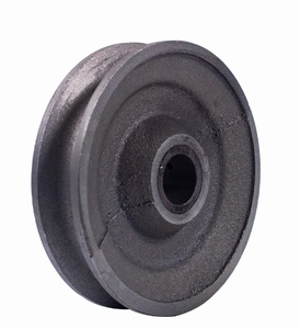 <span class=keywords><strong>Poulie</strong></span> à câble métallique robuste et <span class=keywords><strong>poulie</strong></span> à gorge en U, roue de guidage en fonte avec douille en bronze, pièces de bloc industriel - Product Image 4