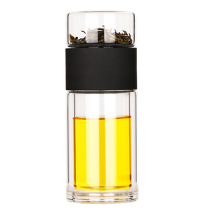 Zogifts Cadeaux haut de gamme <span class=keywords><strong>Bouteille</strong></span> de <span class=keywords><strong>thé</strong></span> en verre à double paroi avec infuseur long en acier inoxydable - Product Image 2
