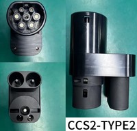 Adaptateur de charge CCS2 vers Type2 DC 200 ampères CCS Combo 2 Adaptateur de charge pour véhicule électrique Compatible avec Tesla Model S/X