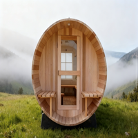 Sauna en bois à infrarouge pour 4 personnes, sauna extérieur, vente en gros