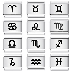 Pulsera de Acero Inoxidable Personalizada con Colgante de las Doce Constelaciones del Zodiaco Italiano, para Parejas, Hombres y Mujeres, en Oferta - Product Image 2