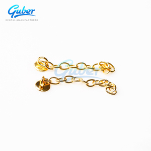 Base de malla Dental Guber, <span class=keywords><strong>cadena</strong></span> de botones de <span class=keywords><strong>ortodoncia</strong></span>, <span class=keywords><strong>cadena</strong></span> de botones de oro plateado <span class=keywords><strong>con</strong></span> función lingual, producto de higiene bucal multiusos - Product Image 5