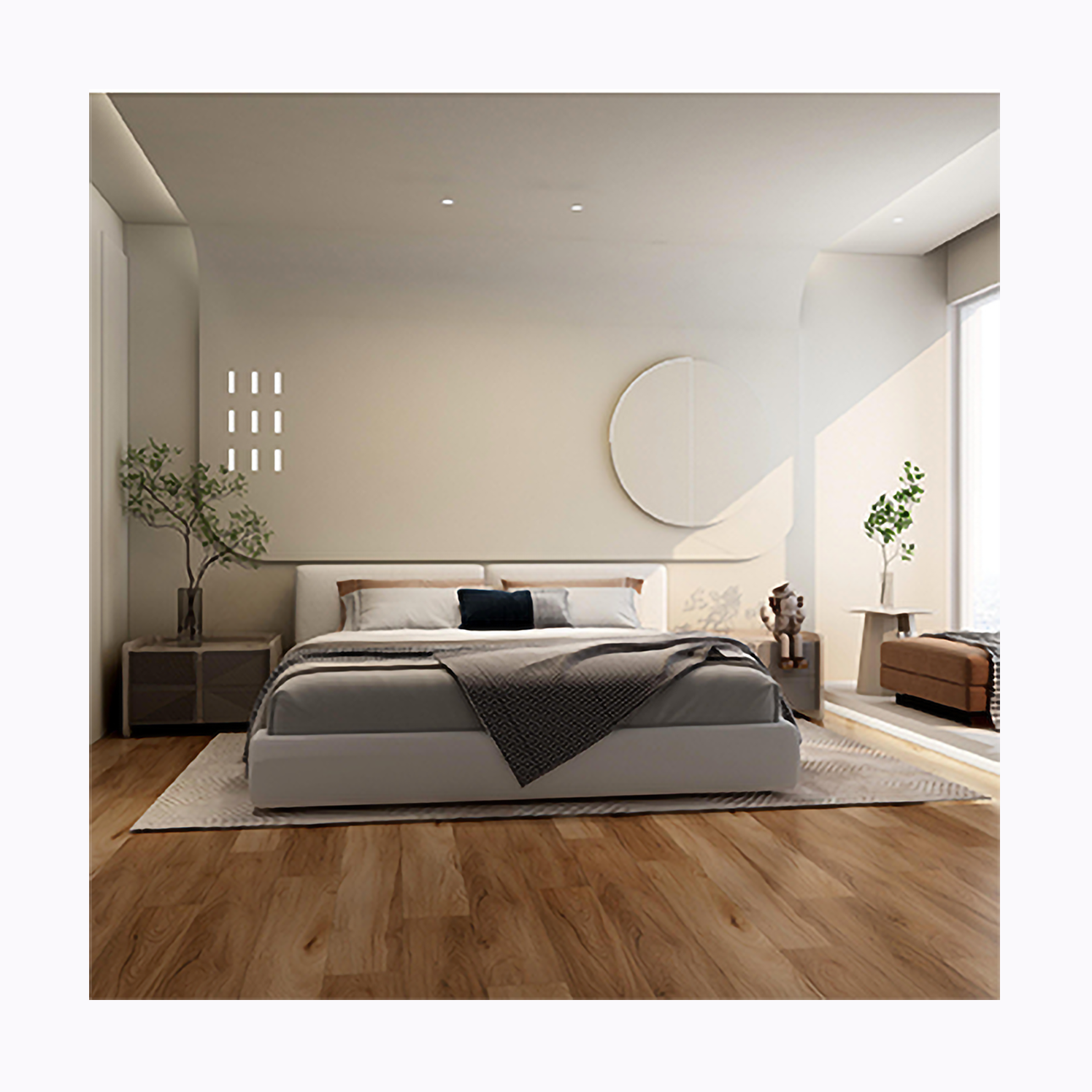 MGM86402L-004 de planche de vinyle imperméable SPC