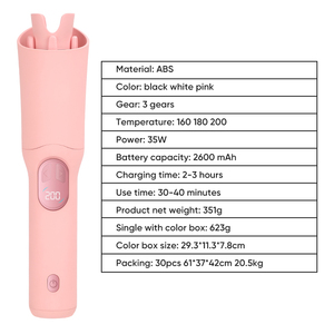 Fer à Boucler Automatique Sans Fil Rotatif à 360 Degrés pour Boucles Rapides, Kit Professionnel de Coiffure avec Options Multicolores – Prix de Gros - Product Image 4