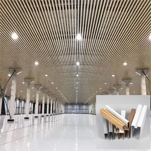 U-образная декоративная алюминиевая трубка подвесного потолка алюминиевая перегородка потолка