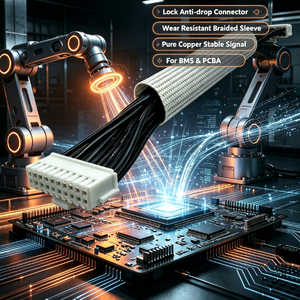 PHB 2.0mm 20Pin Dual Row Wire Harness Braided Sleeve PCBA Input Output Wiring untuk Kontrol Industri PCB - Product Image 1