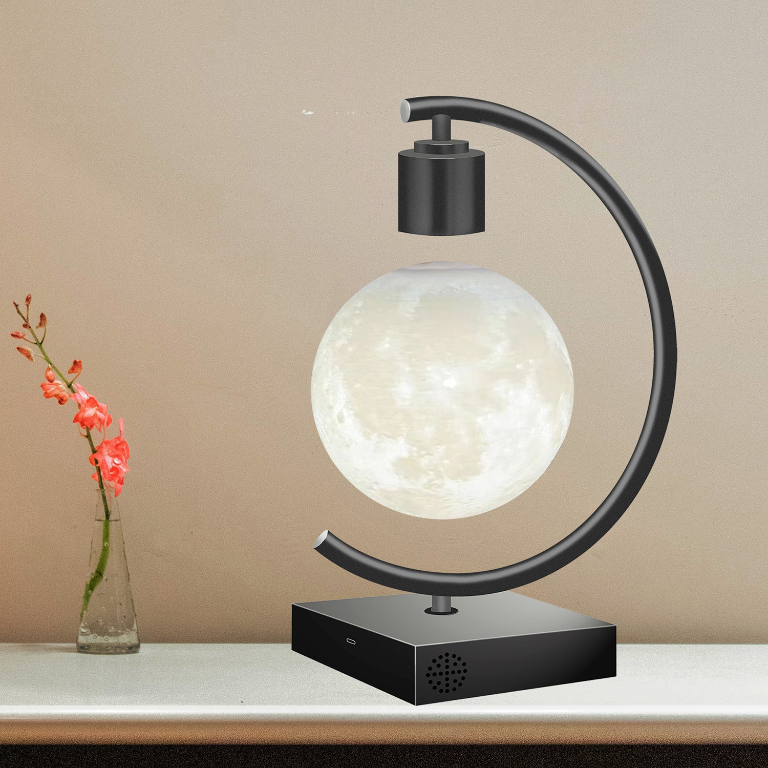 2023 Magnetic Levitating Moon Lamp - LED Table Light