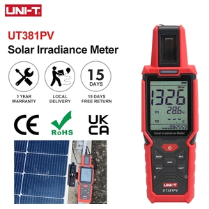 Medidor de Irradiancia Solar UT381PV 1400W/m²  Probador de Irradiancia APP para Instalación de Paneles Solares UNI-T  UT381PV - Product Image 1