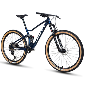 Bicicleta de Montaña con Cuadro de Fibra de Carbono y Suspensión Completa, Cambios Shimano de 12 Velocidades, Neumáticos Gruesos de 29 Pulgadas, para Cross-Country y Todoterreno - Product Image 1