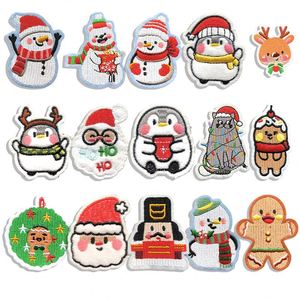 แผ่นปะรูปตุ๊กตาหิมะ ซานตาคลอส ต้นคริสต์มาส ถุงมือ เพนกวิน และบ้าน สำหรับรีดติด - Product Image 3